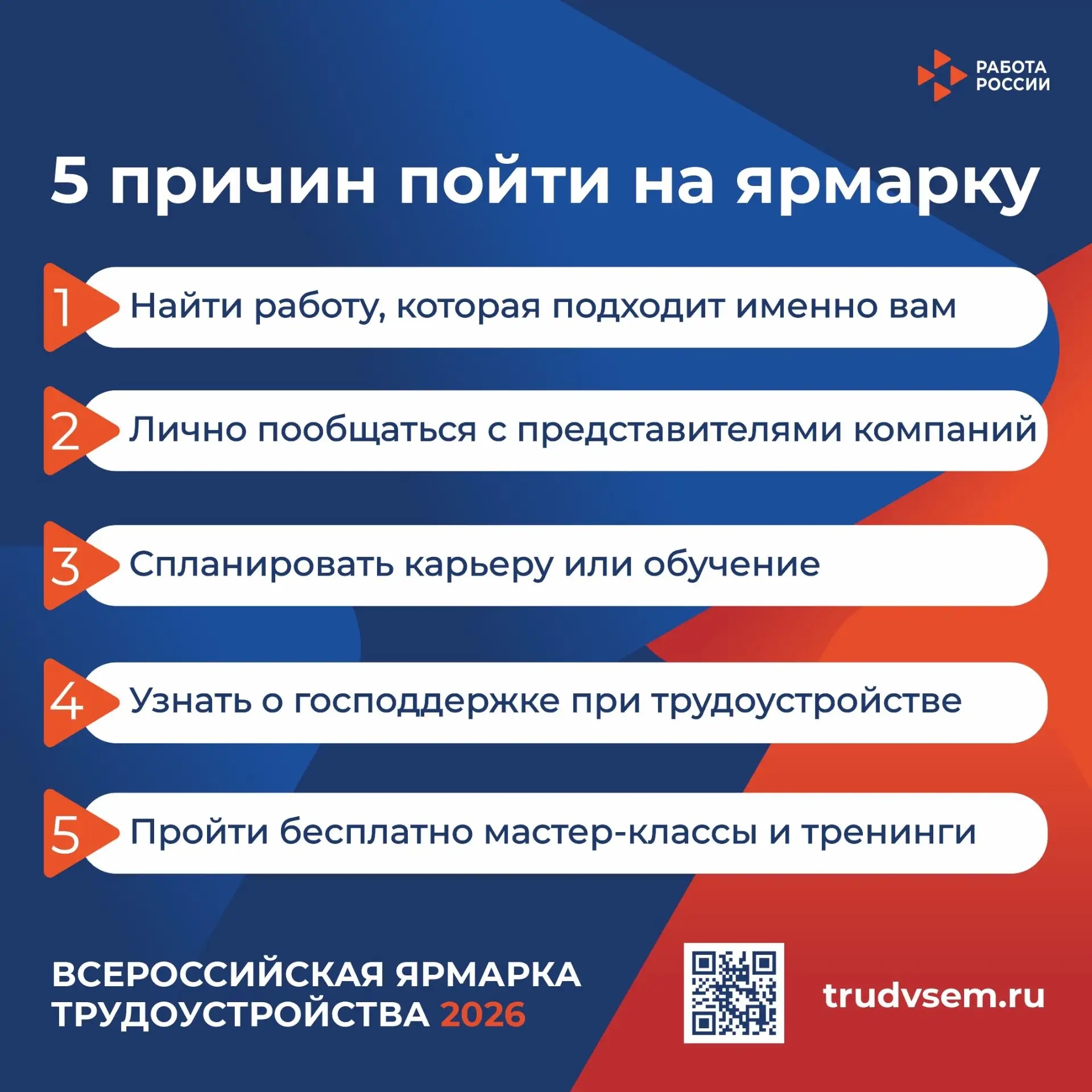 Почему стоит посетить региональный этап Всероссийской Ярмарки трудоустройства?